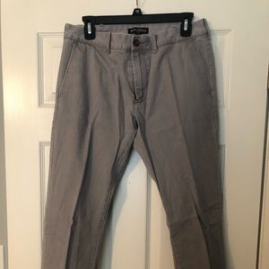 Gray j crew slim fit chino pant
